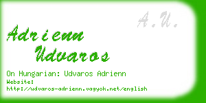 adrienn udvaros business card